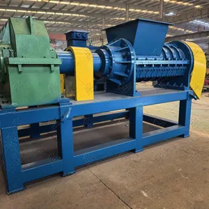 Stainless Steel Alloy Spiral Crushing Machine Plastic Crusher for Textile Fishing Rope Screw Shredder thumbnail-2