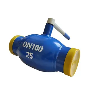 GOST/GB/ANSI Forged Steel Welded Pipe Connection Ball Valve Floating Ball Valve Manual Worm Gear Ball Valve thumbnail-1
