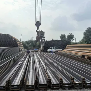 U-Shaped Cold-Formed Galvanized Hot-Rolled Steel Sheet Piles Q235B Grade AiSi Standard Model N-008 Steel Sheet Pile thumbnail-5