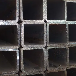 High Quality Raw Materials Hollow Black Square Tube Firm Hard Carbon Steel Erw Pipe thumbnail-2