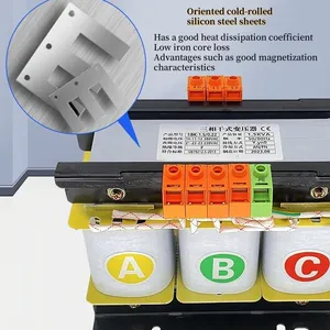 Dry Transformer With Mill Test Report for 440V to 220V Three-Phase Conversion SG-Type thumbnail-3