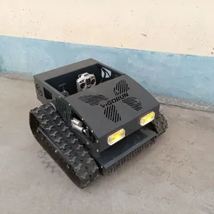 Industrial Grade Gasoline Electric Hybrid Single Cylinder Fast Weeding Rubber Track Remote Brush Mower With 550mm Cutting Width thumbnail-5