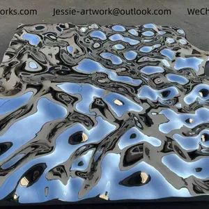 Shopping Mall DecorationCustom Color FinishAbstract Metal Wall Sculpture thumbnail-1