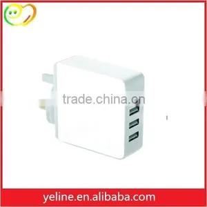 For Samsung GALAXY S6 Edge/S7/S7 Edge CE FCC ROHS UK 4 Ports Home Wall Charger thumbnail-2
