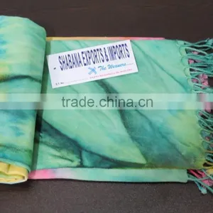 Tie-Dye Fouta Hand Woven Peshtemal Turkish Towel thumbnail-4