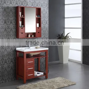 Functional Drawer Wooden Bathroom Vanity AZ105 thumbnail-1