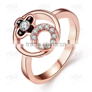 Custom Gold Plated Wedding Finger Fing / Wholesale Fashion Jewelry Quality Choice thumbnail-1