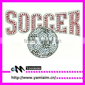 Soccer Rhinestone Decal Car Sticker Custom Design thumbnail-1