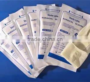 Powder Free Sterile Latex Surgical Gloves thumbnail-1