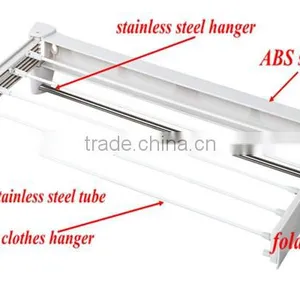 Bathroom Accessories Wall Mount Steel Wire Towel Dryer thumbnail-2