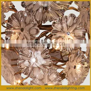 Large Villa Hotel Lobby Decorative Tree Shape Glass LED Light Pendant Chandelier thumbnail-6