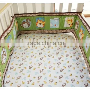 Monkey and Tiger 3pcs Newborn European Baby Bedding Set From Professional Manufacturer thumbnail-5