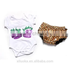 Mermaid Children Summer Boutique Girls Outfits Clothing Sets thumbnail-4