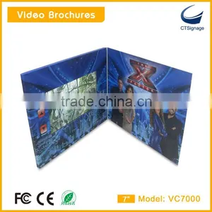 2015 Hot Selling 7 Inch Tft Lcd Screen Sexy Video Greeting Cards Wholesale Vc7000 thumbnail-1