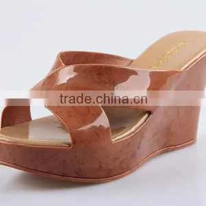 2015 New Wedges Slippers Waterproof Slippers Summer Fish Mouth Female Wedge Slippers thumbnail-3