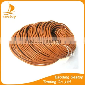 Round Braided Stingray Leather Cord Necklace thumbnail-4
