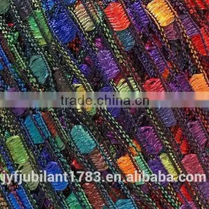 Doped Dyed Polyester/Nylon Fancy Ladder Yarn For Knitting Clothes thumbnail-1
