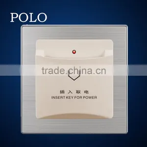 Dedicated Hotel Energy Saver Card Switch Stainless Brushed PC Material Energy Saver Card Switch thumbnail-1