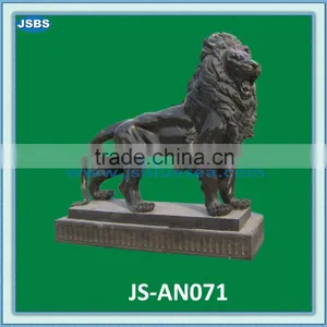 Black Lion Statue, Marble Lion JS-AN039Y More Patterns for Chosing! thumbnail-1