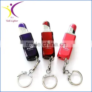 Fashion Metal Keychain Cigarette Type Lipstick Lighter thumbnail-1