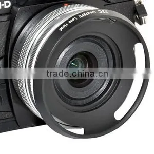 37mm Lens Hood JJC LH-37EPII BLACK Vented Lens Hood 37mm Metal Lens Hood for Olympus thumbnail-1