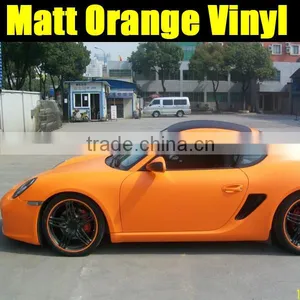 Newest Best Selling High Quality Matt Orange Color Car Body Vinyl thumbnail-3