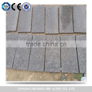 China Cheapest Flamed Pave Stone Blue Limestone Slab thumbnail-2