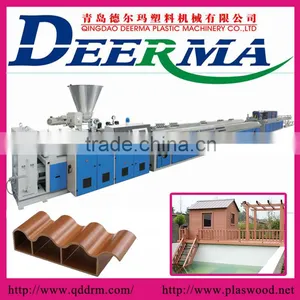 Eco-friendly WPC Wood Plastic Profile WPC Roofing Tiles Extrusion Machine thumbnail-1