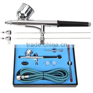 0.2, 0.3, 0.5mm Double Action 7cc Pro Airbrush Set for Nail Art Body Paint Cake Decorating T Shirt Art AS-30 thumbnail-1