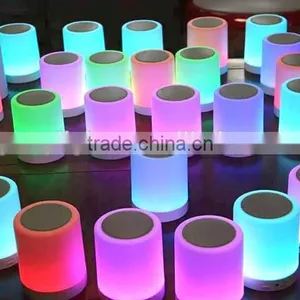2016 Led Touch Sensor Wireless Portable Bluetooth Smart LED Music Lamp Quality Choice thumbnail-3
