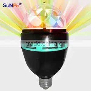 Party Favor Light Mini Led Decoration Full Color Rotating Laser Bulb Lamp thumbnail-2