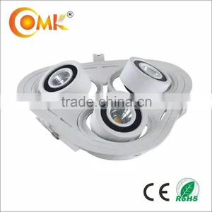15W-36W Patent Design Trigonal Three Heads Multi-angel Adjustable COB Downlight thumbnail-1