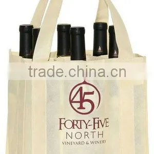 6 Bottle Wine Bag With Recycle Non Woven Material thumbnail-1