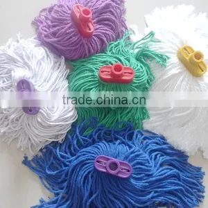 Polyester Mop Head Material and Plastic Pole Material Polyester Cotton End Loop Mop Head thumbnail-1