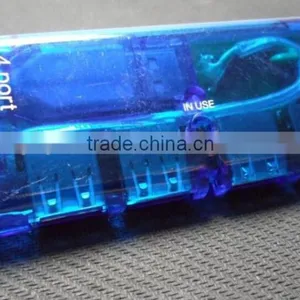 China Export Portable Novelty Slim USB 2.0 Hub 4 Port With Short Hide Cable thumbnail-3
