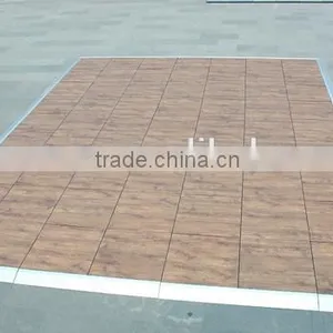 Interlocking PP PVC Floor Wood Look Laminate PVC Plastic Flooring Dance Floor Quality Choice Most Popular thumbnail-1