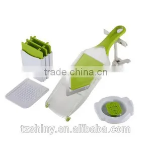 2016 Premium Plastic V-Blade Slicer Stainless Steel Mandoline Slicer thumbnail-2