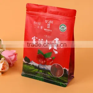 Re-sealable Craft Paper With Side Gusset Red Dates Plastic Bag thumbnail-1