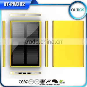 12000mah Dual Usb Portable Solar Panel Power Bank thumbnail-1
