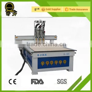 2016 New Hot Sale High Quality Stepper Vacuum Table Pneumatic Tool Changer Multi-head Wood Engraving Machine thumbnail-2