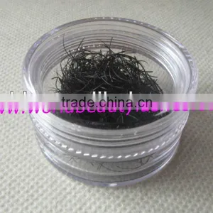 Hot Sale Hand Made PBT Fiber Loose Silk Mink Lashes Wholesale Price Packed in Pot thumbnail-1