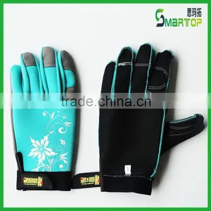 China Suppliper Flower Printing Garden Work Gloves Price thumbnail-2