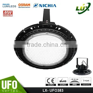 Meanwell Driver, Nichia LED, Wireless & Motion Control, 100-140lm/W, 2016 CE Rohs Approved 100W UFO LED High Bay Light Fixture thumbnail-5