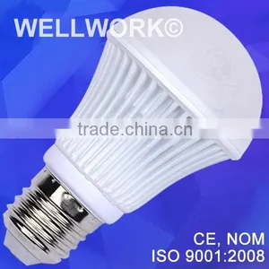 White Teture Hard Fiture LED Bulb 9W SMD 5730 Aluminium thumbnail-1
