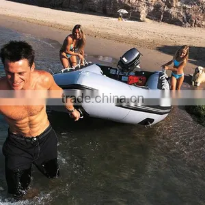 Blue&grey>>3+1(keel)>>12ft>>4persons>>PVC Infalatable Boat thumbnail-1
