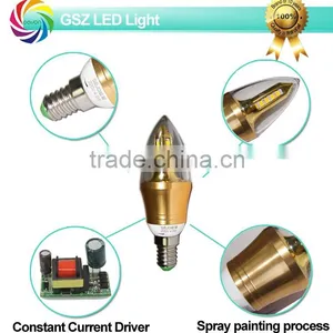 GSZ 5W 360 Degree High Quality Led Candle Light Bulb With CE ROHS thumbnail-3