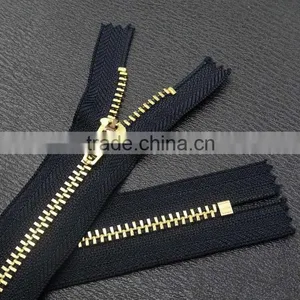 3# Auto Lock Close End Bronze Metal Zipper for Jeans Wholesale Cloth Accessories Zipper thumbnail-4