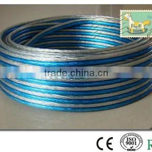 Hot Sale Transparent Blue OFC Speaker Cable thumbnail-1