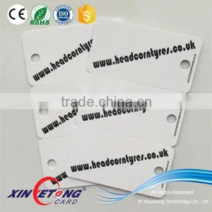 Plastic PVC Card Printed 3 UP Loyalty Card Key Tags thumbnail-2