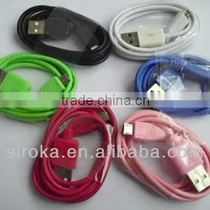 Colorful 1 Meter Micro Data Cable For Samsung Galaxy/ Android thumbnail-1